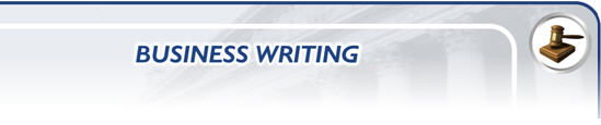 Online Paralegal Program - Business Writing