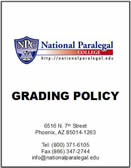 National Paralegal College Grading Policy
